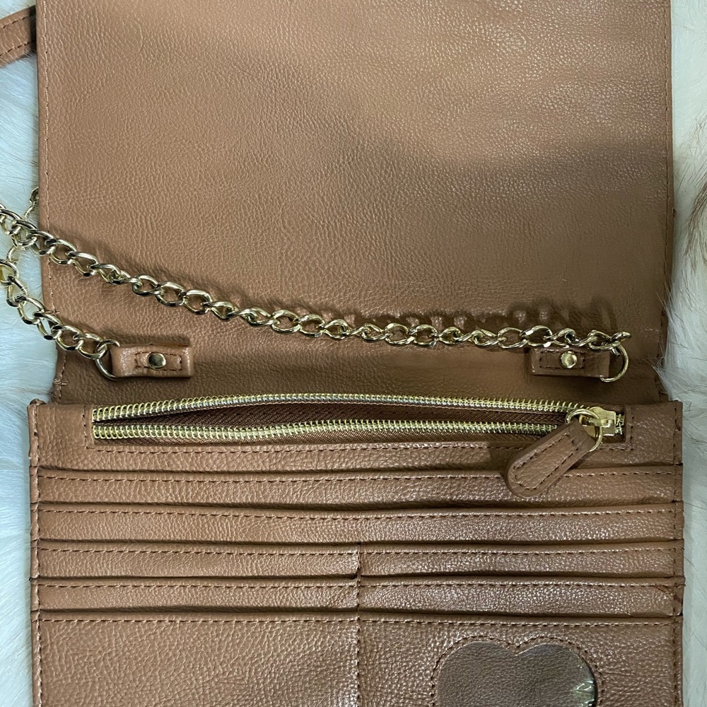Betsey Johnson mini crossbody cheetah organizerbag - Picture 4 of 5